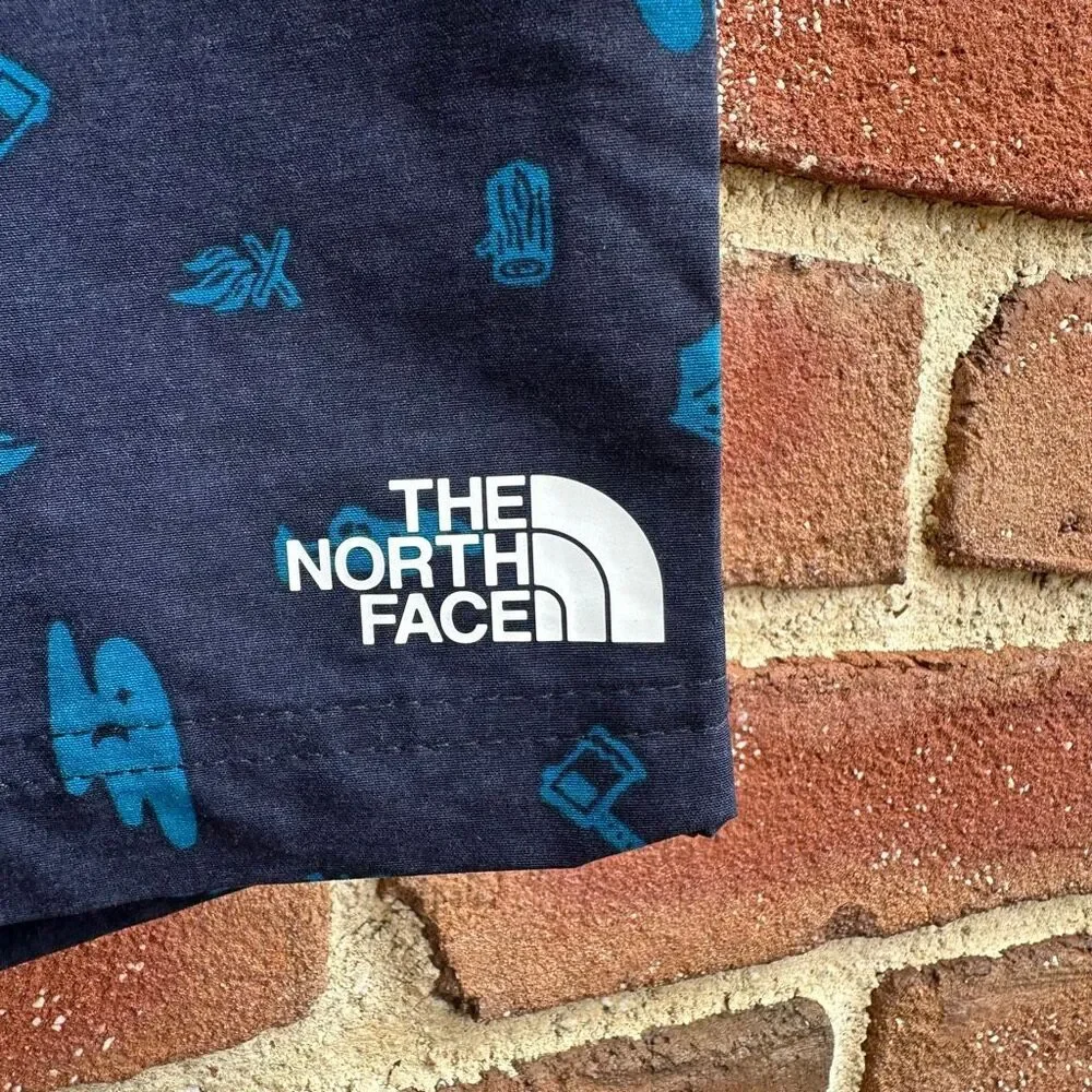 The North Face Swim Trunks class v Shorts Blue Print Elastic Waist Men’s XL NEW